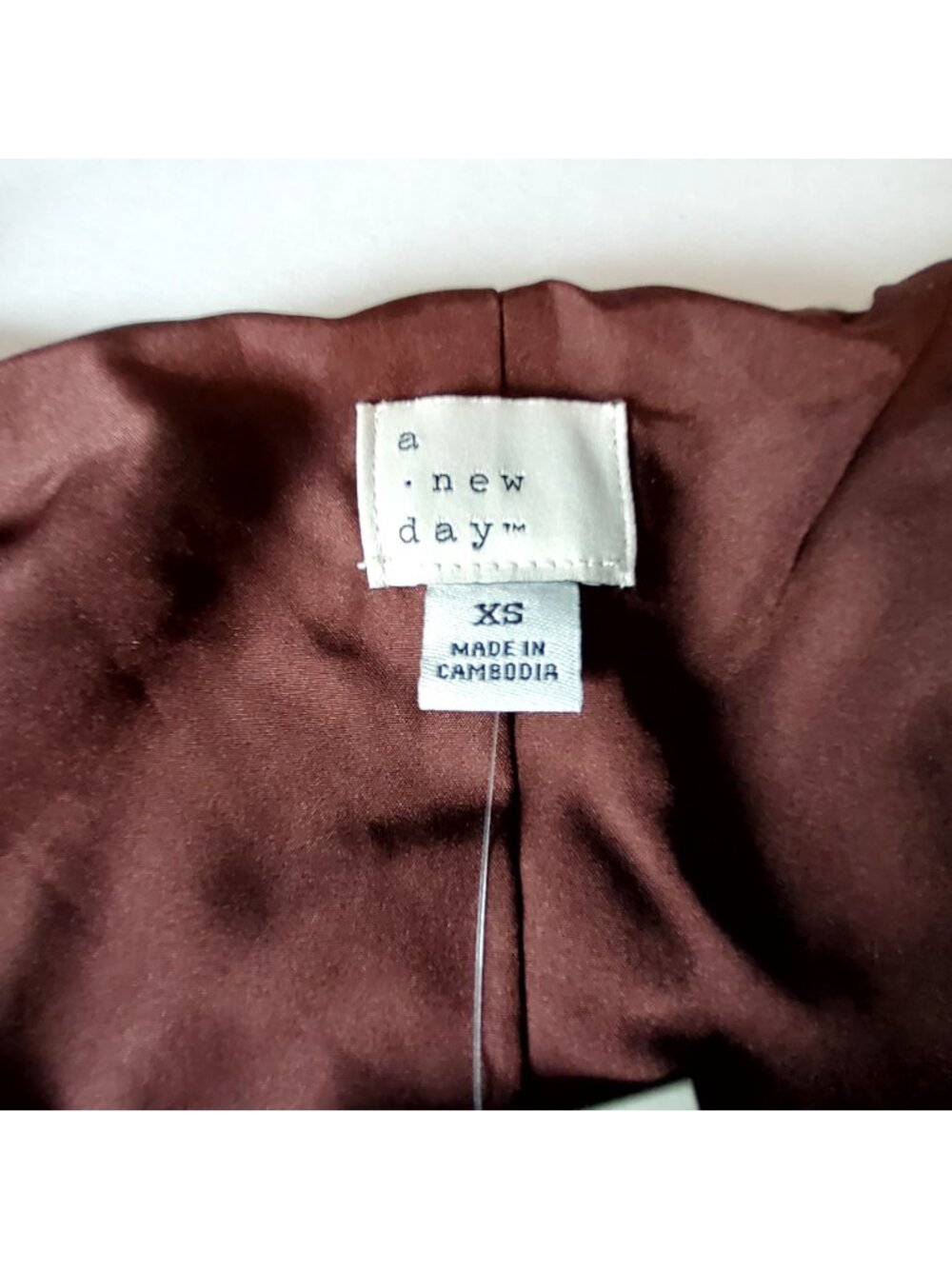 A New Day Womens Sleeveless Brown Vest Size XS Recycled Polyester Button Closure - Picture 6 of 9